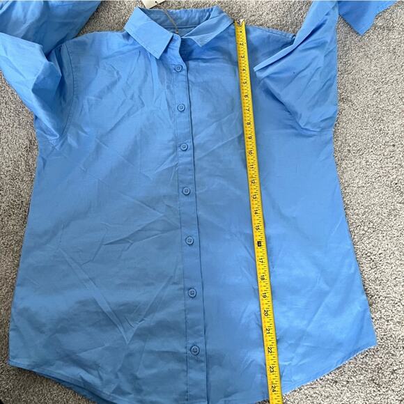 NWT Women's Long Sleeve Oxford Button-Down Shirt - A New Day Size S - Picture 5 of 12